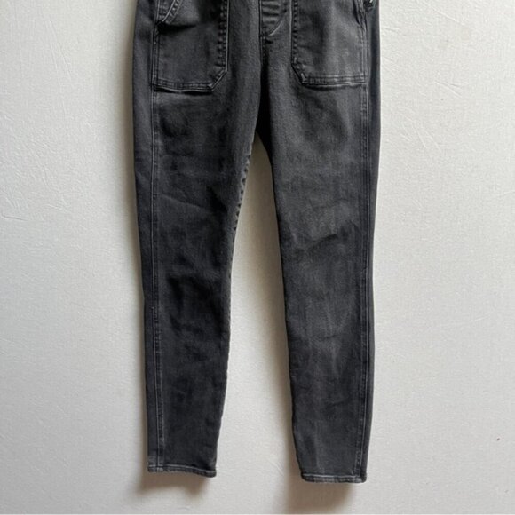 Madewell black denim skinny overalls Sz XS - Picture 5 of 13